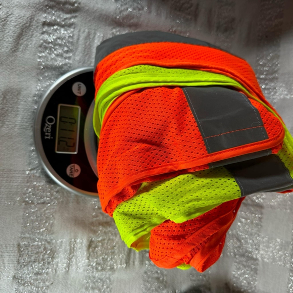 Men's Body Guard Safety Vest L/XL Orange Reflective Material - Picture 10 of 10